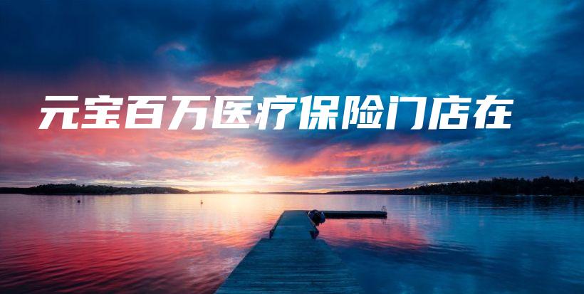 元宝百万医疗保险门店在-保点通