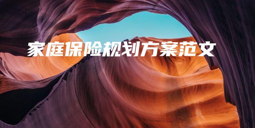 家庭保险规划方案范文-保点通