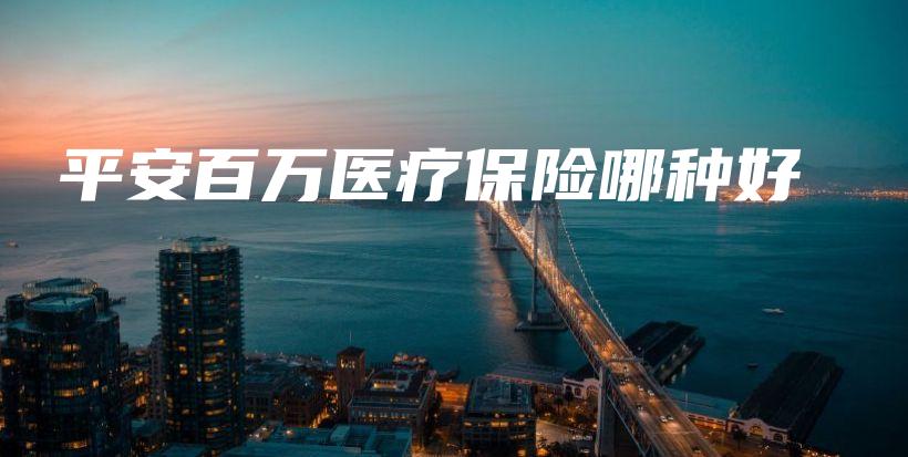 平安百万医疗保险哪种好-保点通