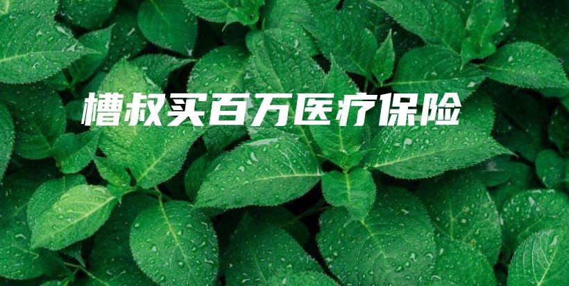 槽叔买百万医疗保险-保点通