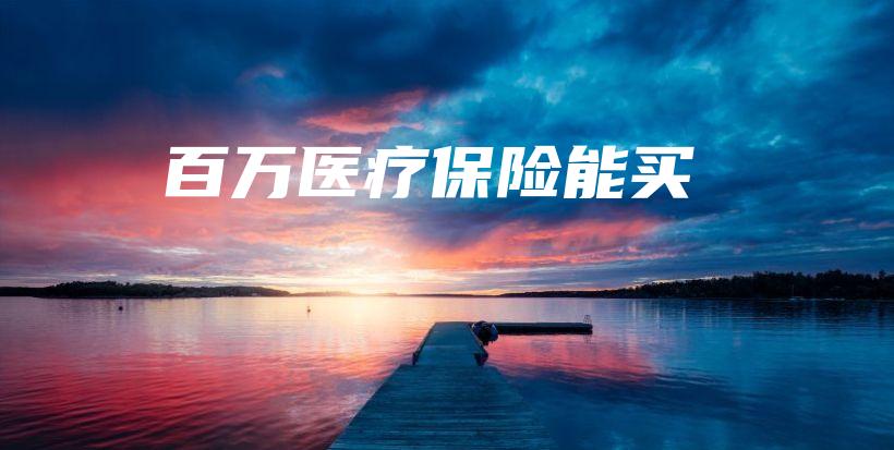 百万医疗保险能买-保点通