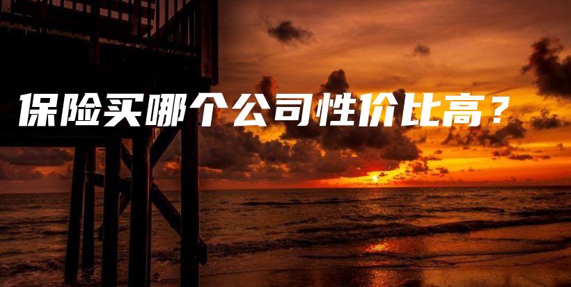 保险买哪个公司性价比高？-保点通