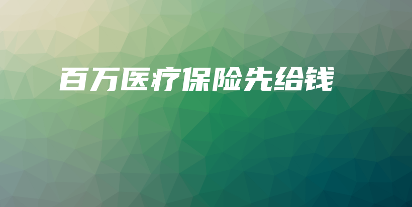 百万医疗保险先给钱-保点通