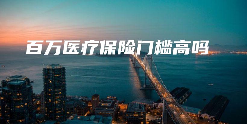 百万医疗保险门槛高吗-保点通