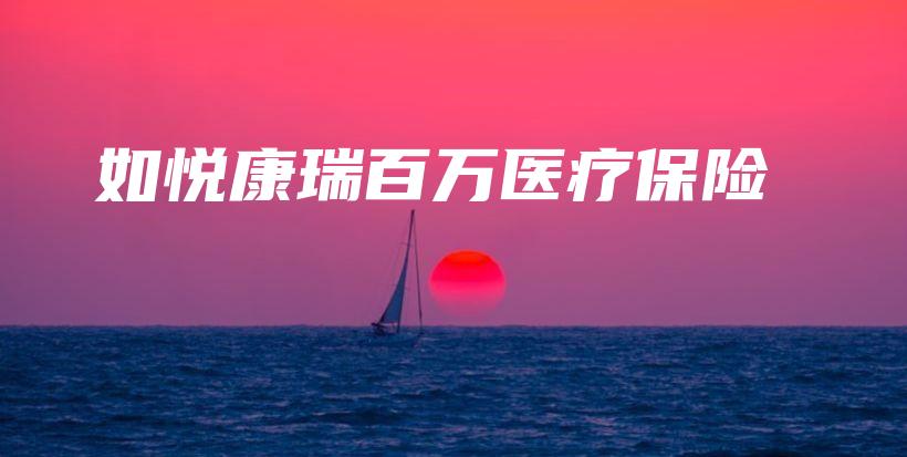 如悦康瑞百万医疗保险-保点通