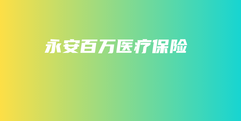 永安百万医疗保险-保点通