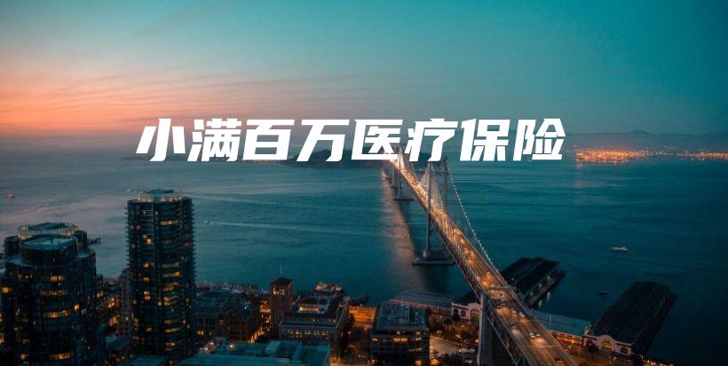 小满百万医疗保险-保点通