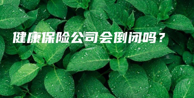 健康保险公司会倒闭吗？-保点通