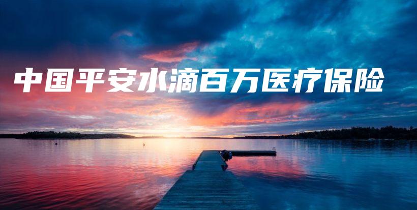 中国平安水滴百万医疗保险-保点通