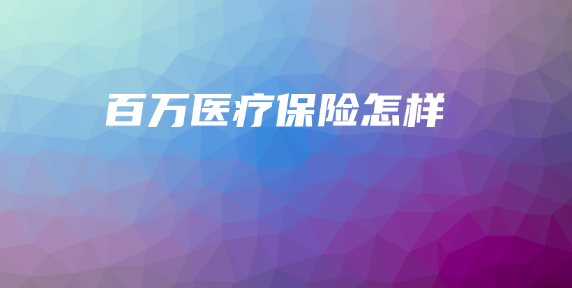 百万医疗保险怎样-保点通