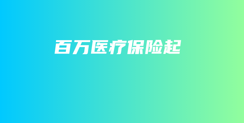 百万医疗保险起-保点通