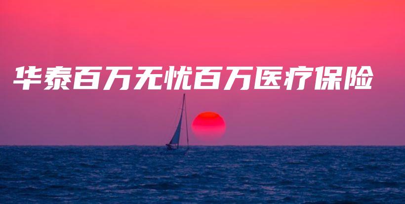 华泰百万无忧百万医疗保险-保点通