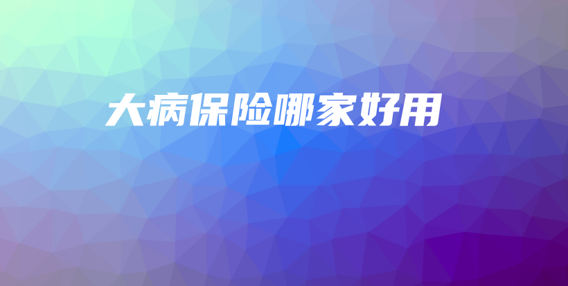 大病保险哪家好用-保点通