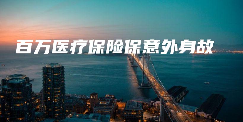 百万医疗保险保意外身故-保点通