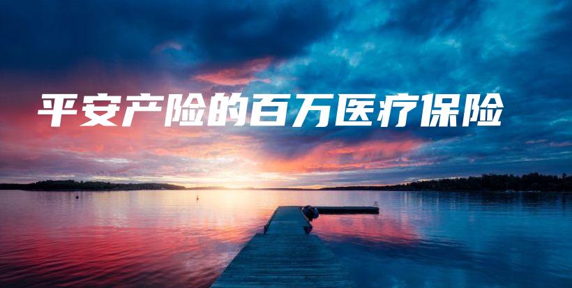 平安产险的百万医疗保险-保点通