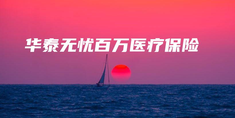 华泰无忧百万医疗保险-保点通
