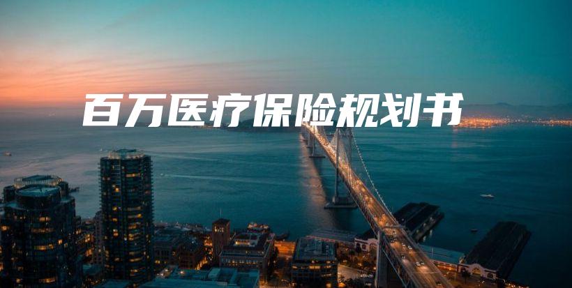 百万医疗保险规划书-保点通