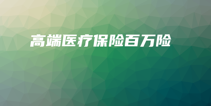 高端医疗保险百万险-保点通