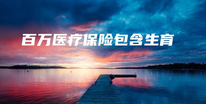 百万医疗保险包含生育-保点通