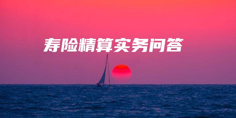 寿险精算实务问答-保点通