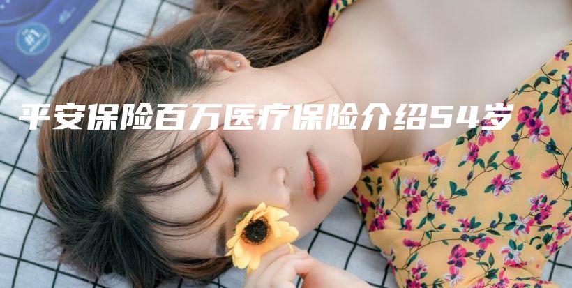 平安保险百万医疗保险介绍54岁-保点通