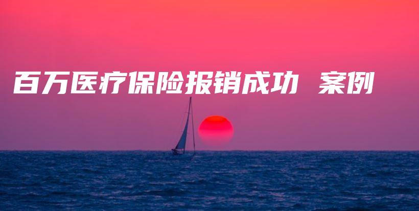 百万医疗保险报销成功 案例插图 百万医疗保险报销成功 案例插图