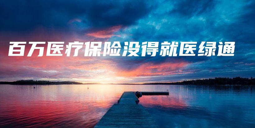 百万医疗保险没得就医绿通-保点通