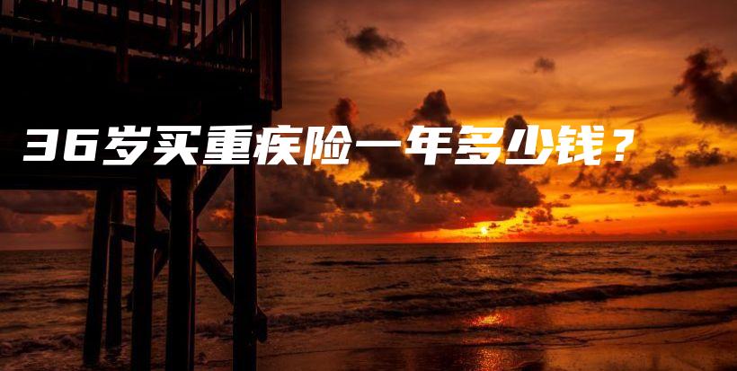 36岁买重疾险一年多少钱？-保点通