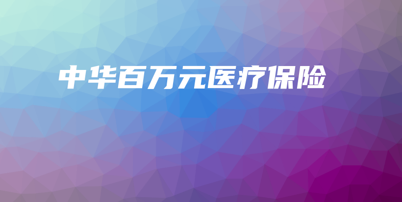 中华百万元医疗保险-保点通