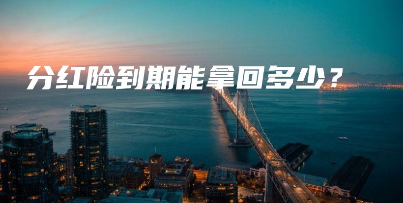 分红险到期能拿回多少？-保点通