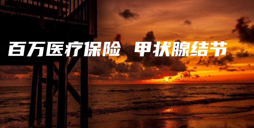 百万医疗保险 甲状腺结节-保点通