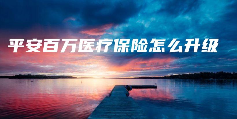 平安百万医疗保险怎么升级-保点通