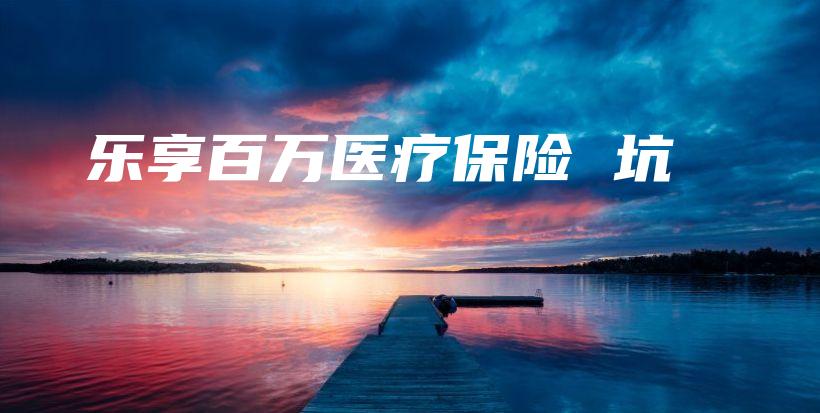 乐享百万医疗保险 坑-保点通