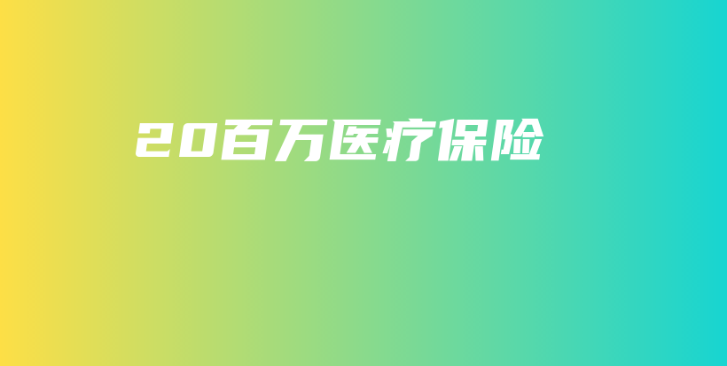 20百万医疗保险-保点通