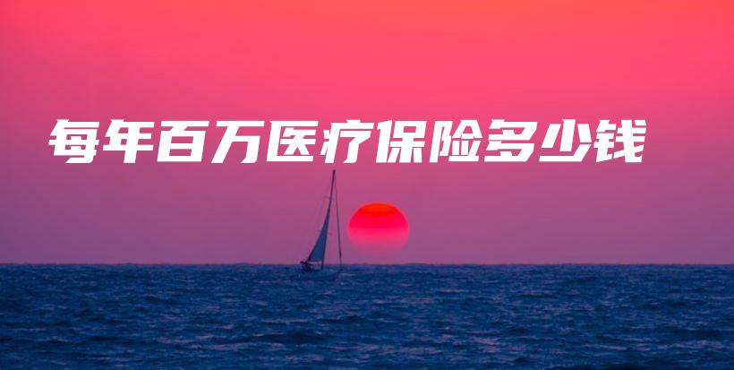 每年百万医疗保险多少钱-保点通