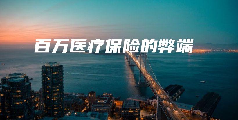 百万医疗保险的弊端-保点通