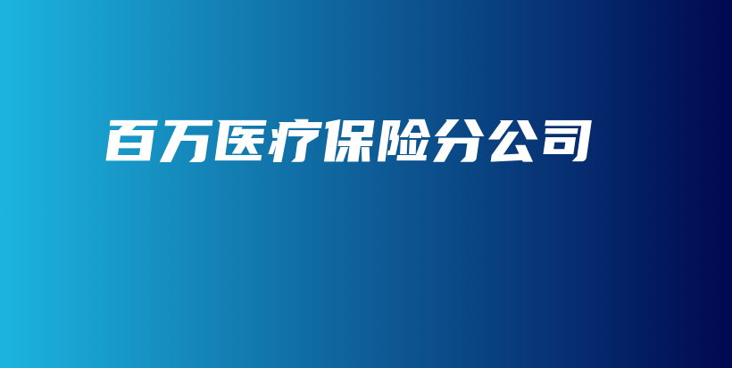 百万医疗保险分公司-保点通