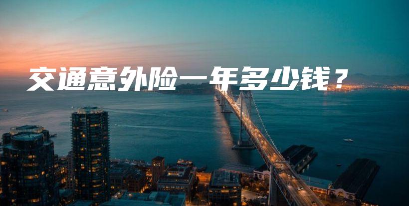 交通意外险一年多少钱？-保点通