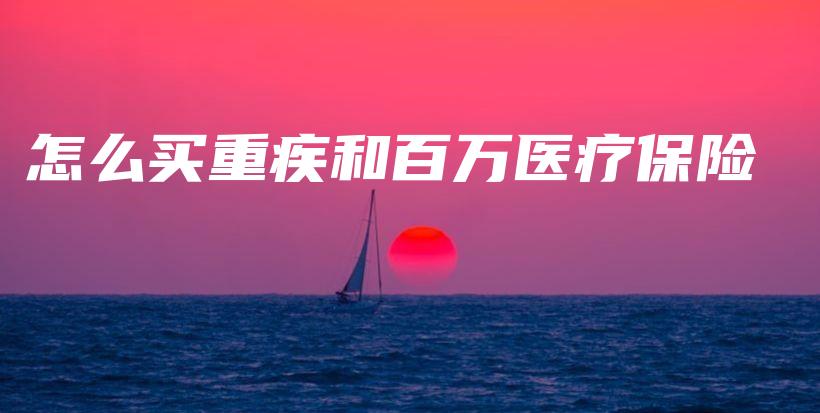怎么买重疾和百万医疗保险-保点通