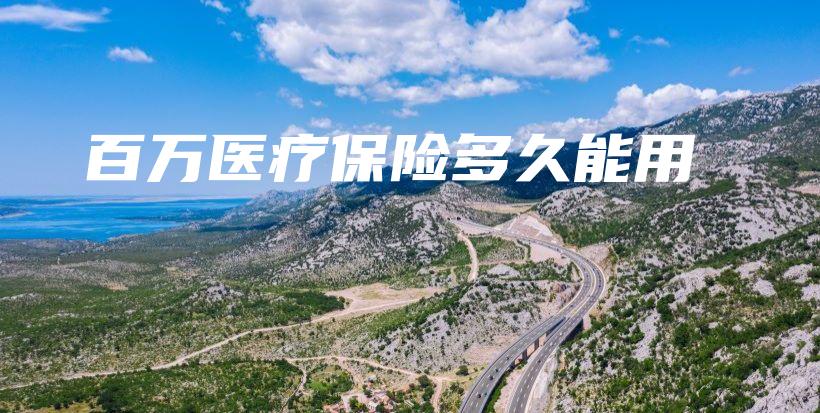 百万医疗保险多久能用-保点通