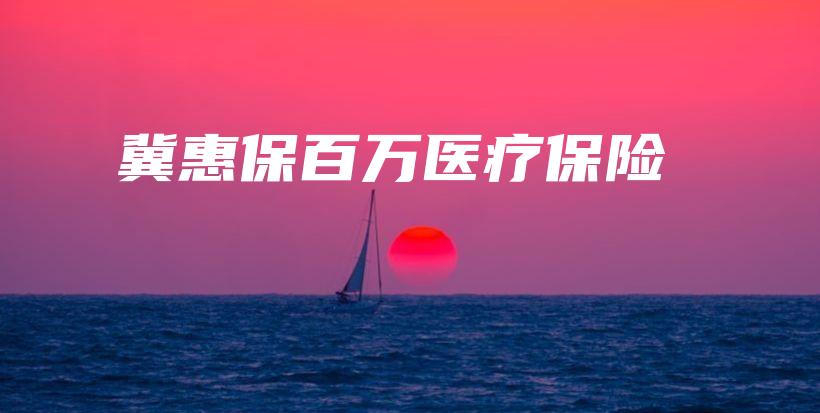冀惠保百万医疗保险-保点通