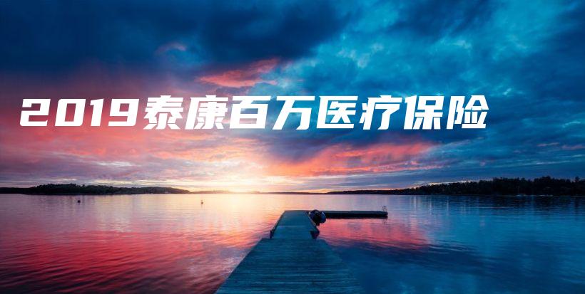 2019泰康百万医疗保险-保点通