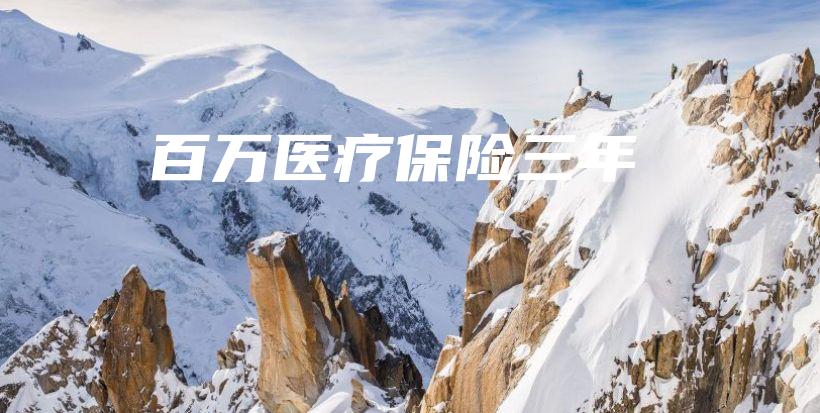 百万医疗保险三年-保点通