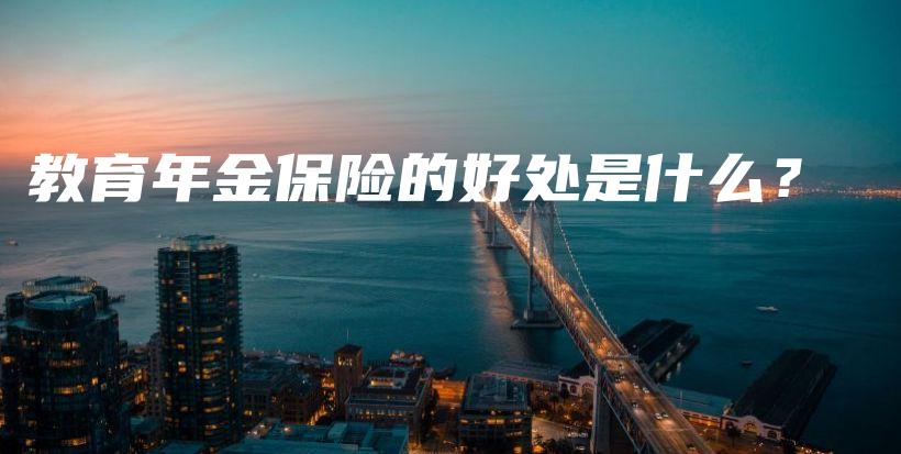 教育年金保险的好处是什么？-保点通