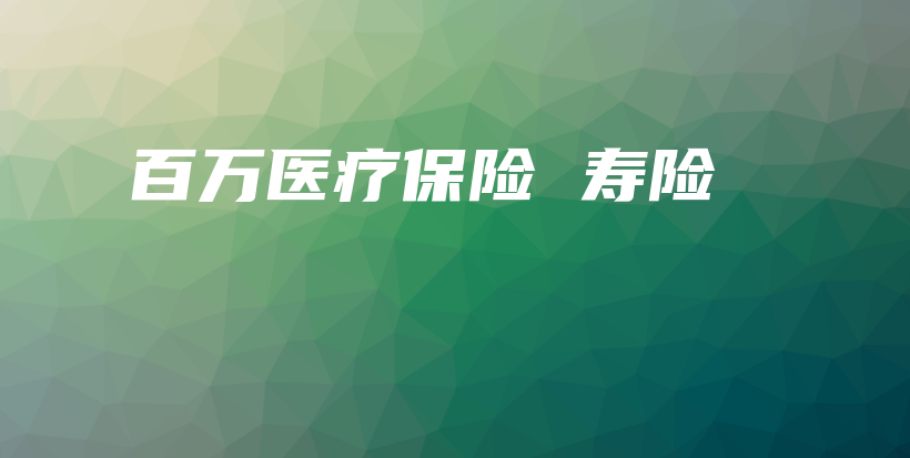 百万医疗保险 寿险-保点通