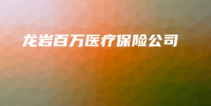 龙岩百万医疗保险公司-保点通