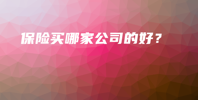 保险买哪家公司的好？-保点通