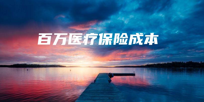 百万医疗保险成本-保点通