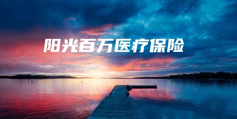 阳光百万医疗保险-保点通