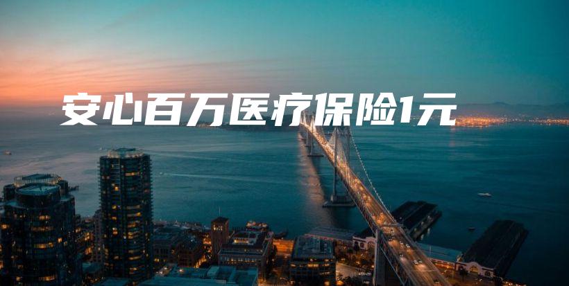安心百万医疗保险1元-保点通